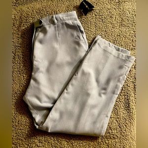 Baby Blue Straight-Leg Pants